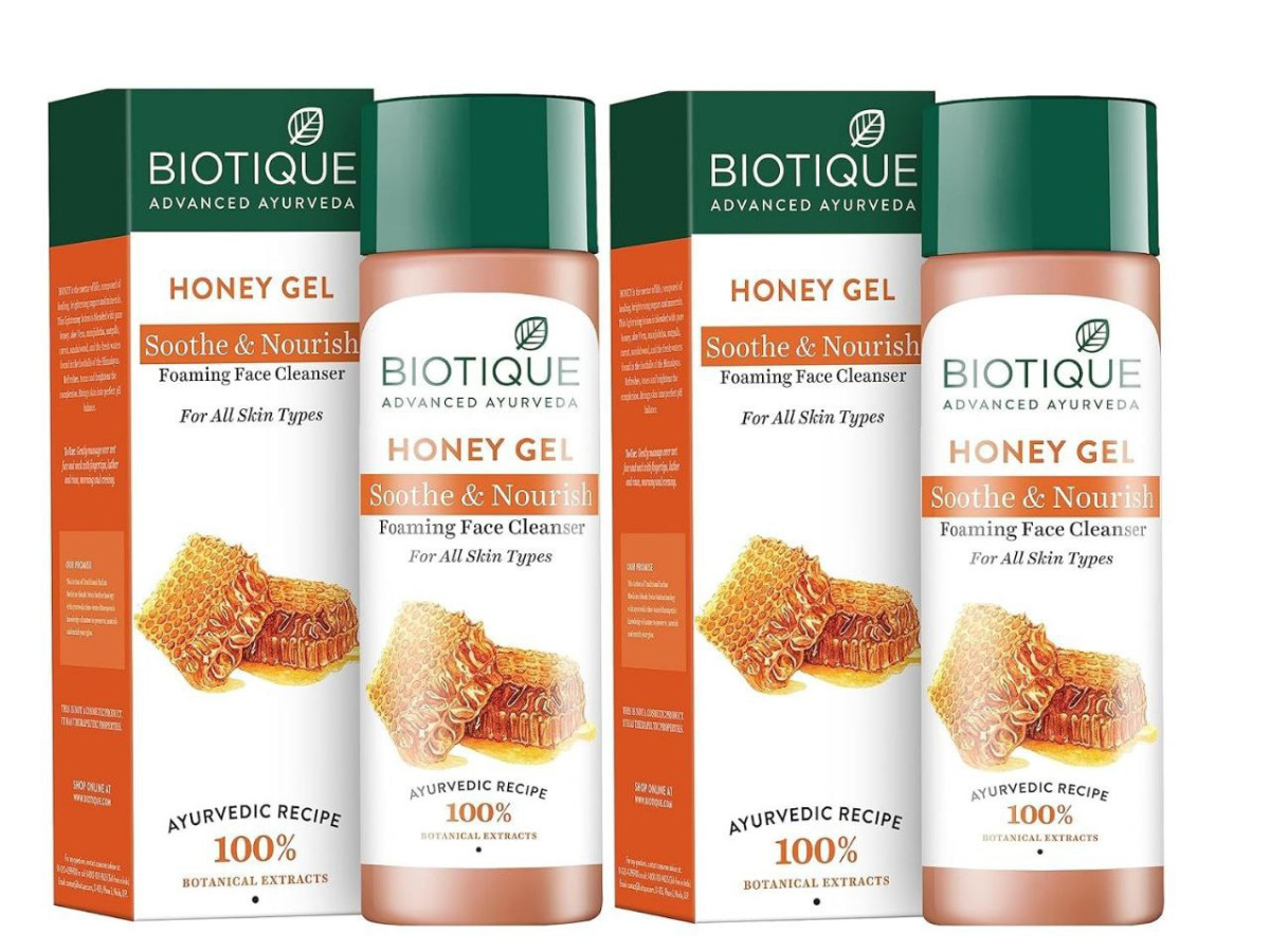 Biotique Bio Honey Gel Refreshing Foaming Face Cleanser 120ml (pack Of 2) 2