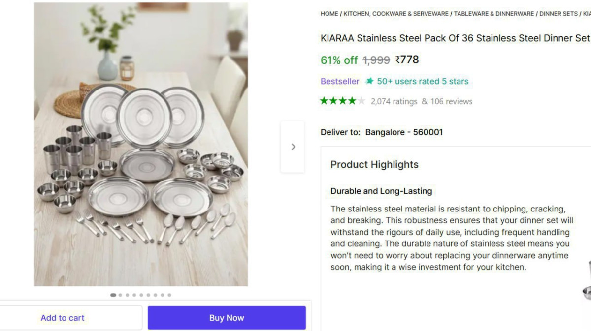 Dinner Set (pack Of 36) 778