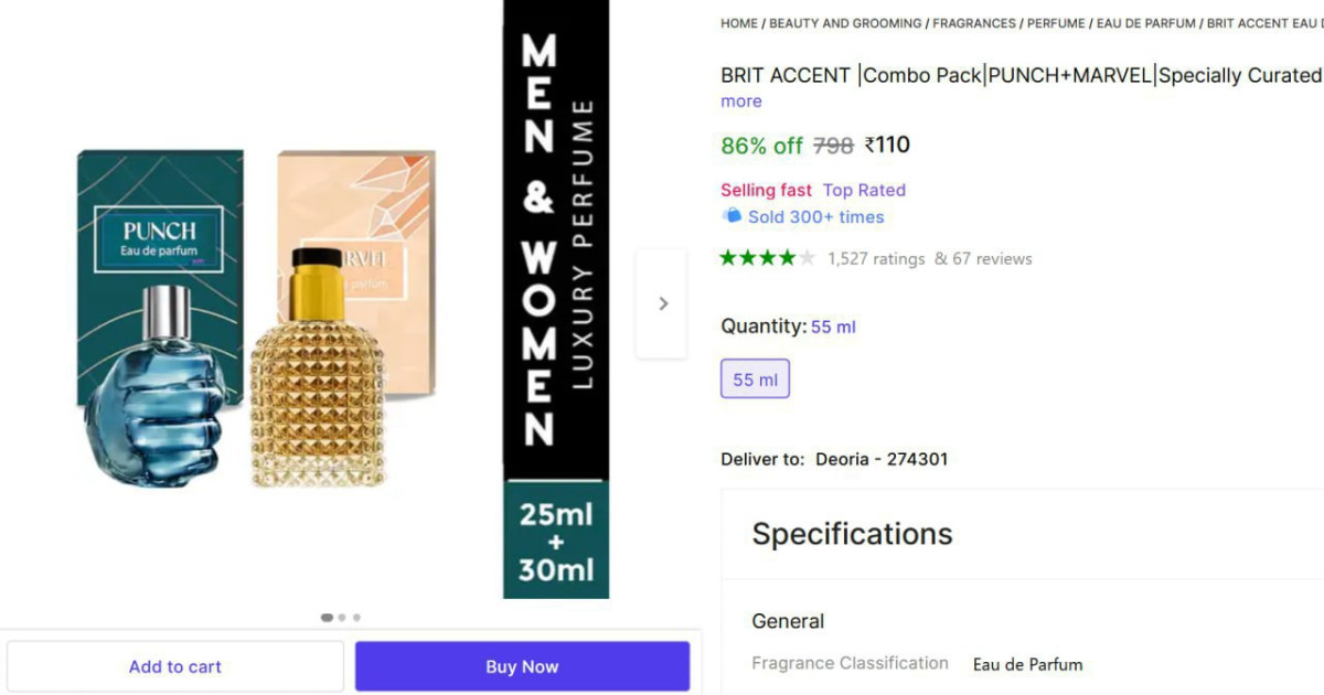 Luxury Parfum Combo Set 110