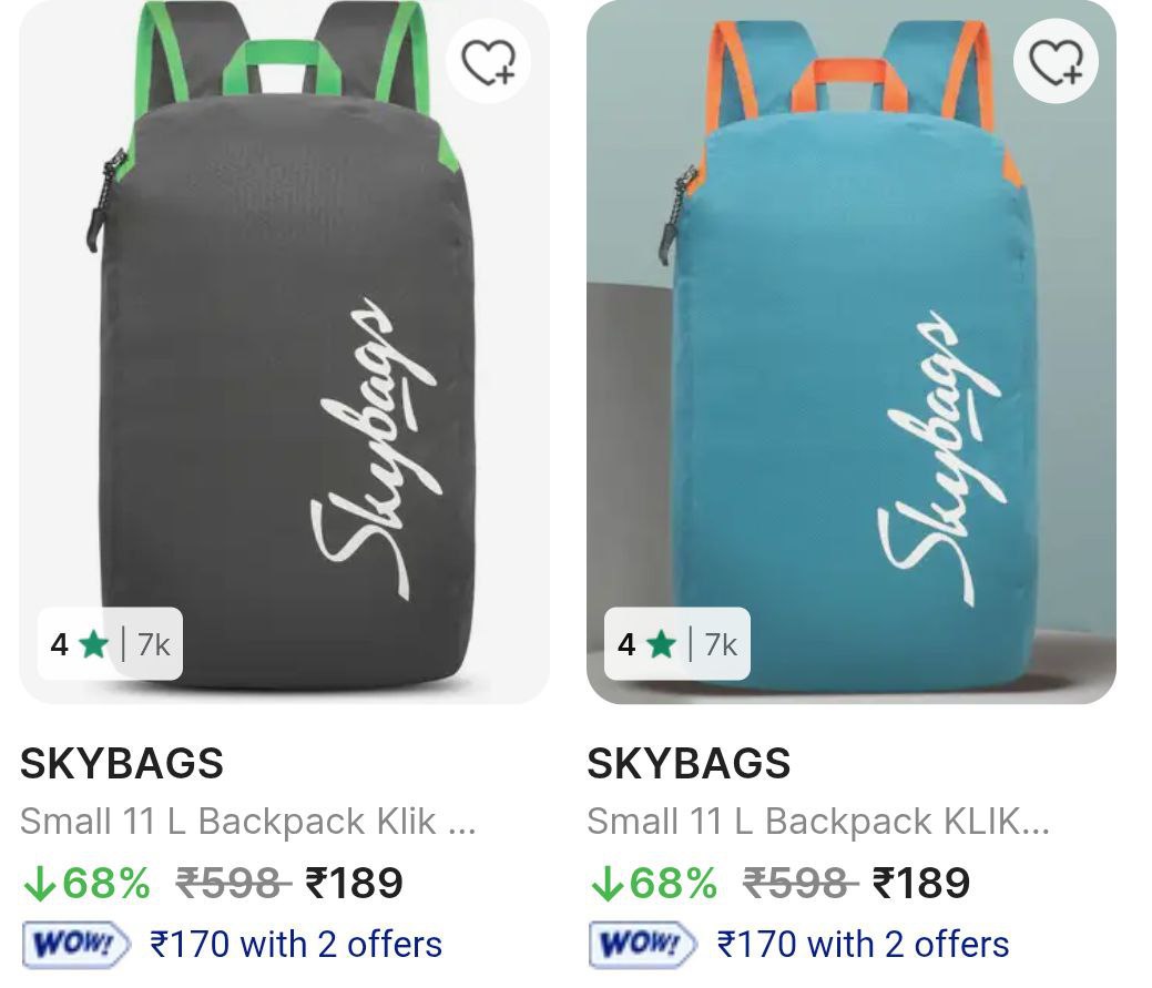 Flipkart 85 On Branded Backpacks Starting 189skybags Safari Wildcraft Gear 