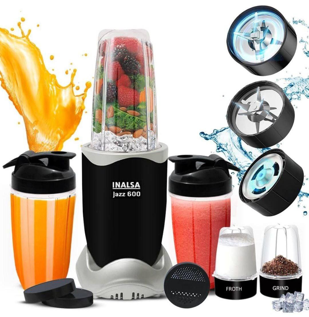 Inalsa Blender Mixer Grinder 5 Jar 600w Copper Motor 2135