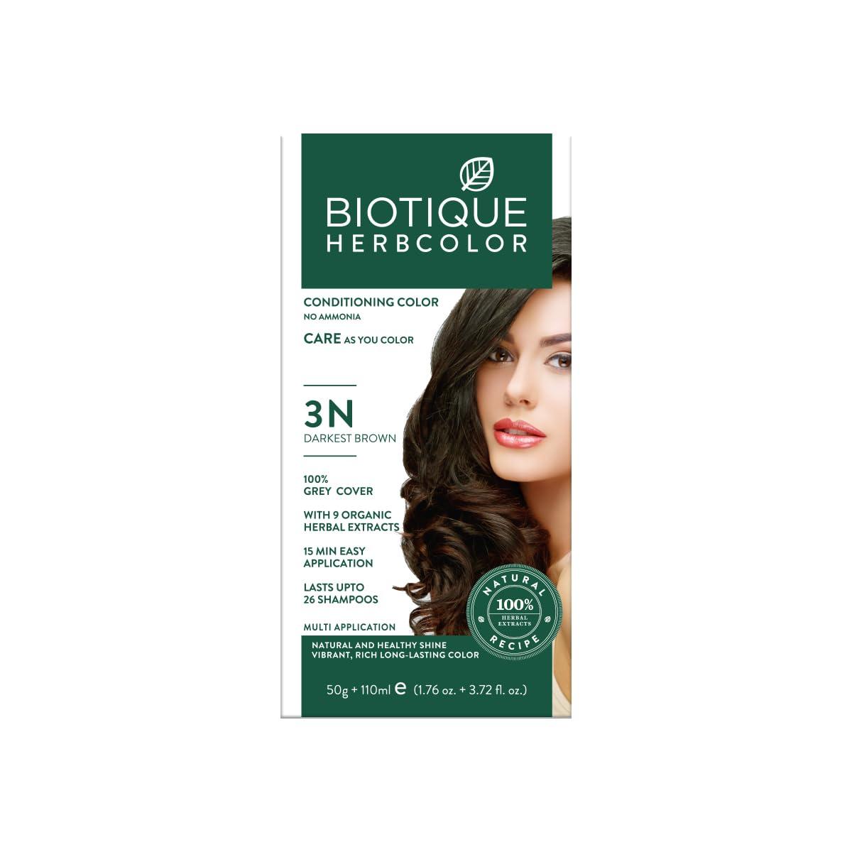 Biotique Herbcolor Conditioning Hair Colour L Ammonia Hair Color L 50g 110m