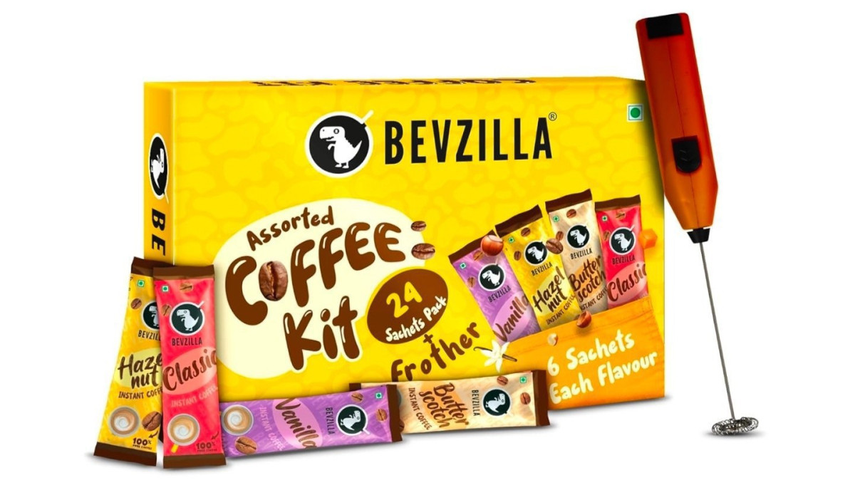 Bevzilla Coffee Sachets (24 2gm) With Frother At 199