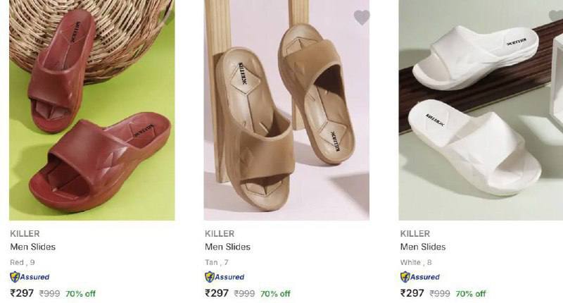 Flipkart Killer Mens Slippers Flip Flops Starts From Rs 297