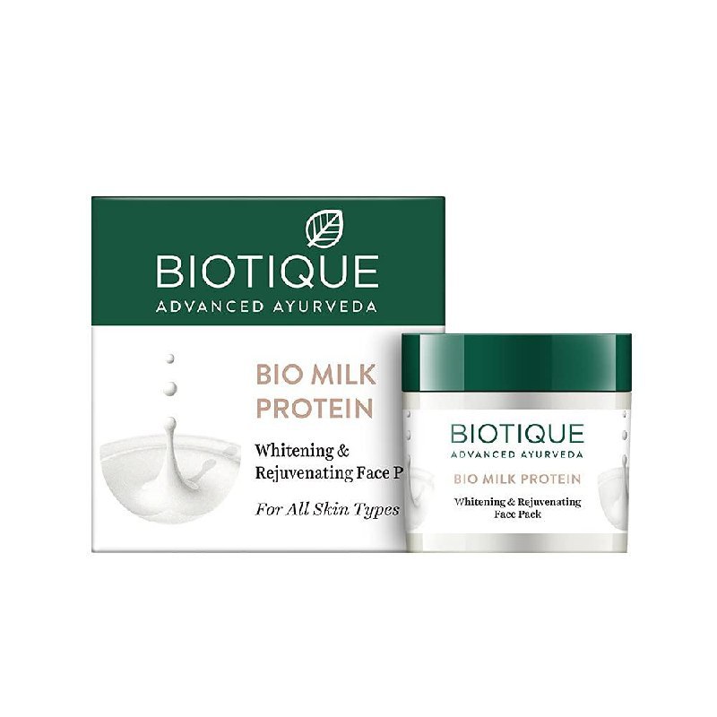 Biotique Milk Protein Instant Glow Brightening Face Pack For All Skin Types
