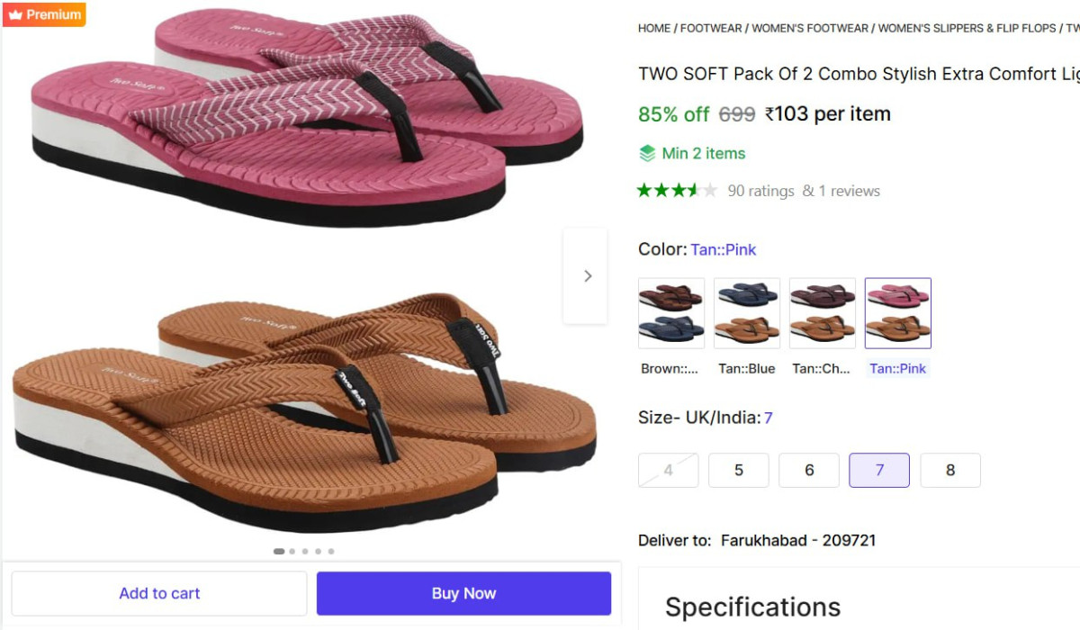 Shopsy Soft Dailywear Slippers 103 Min Buy - 2