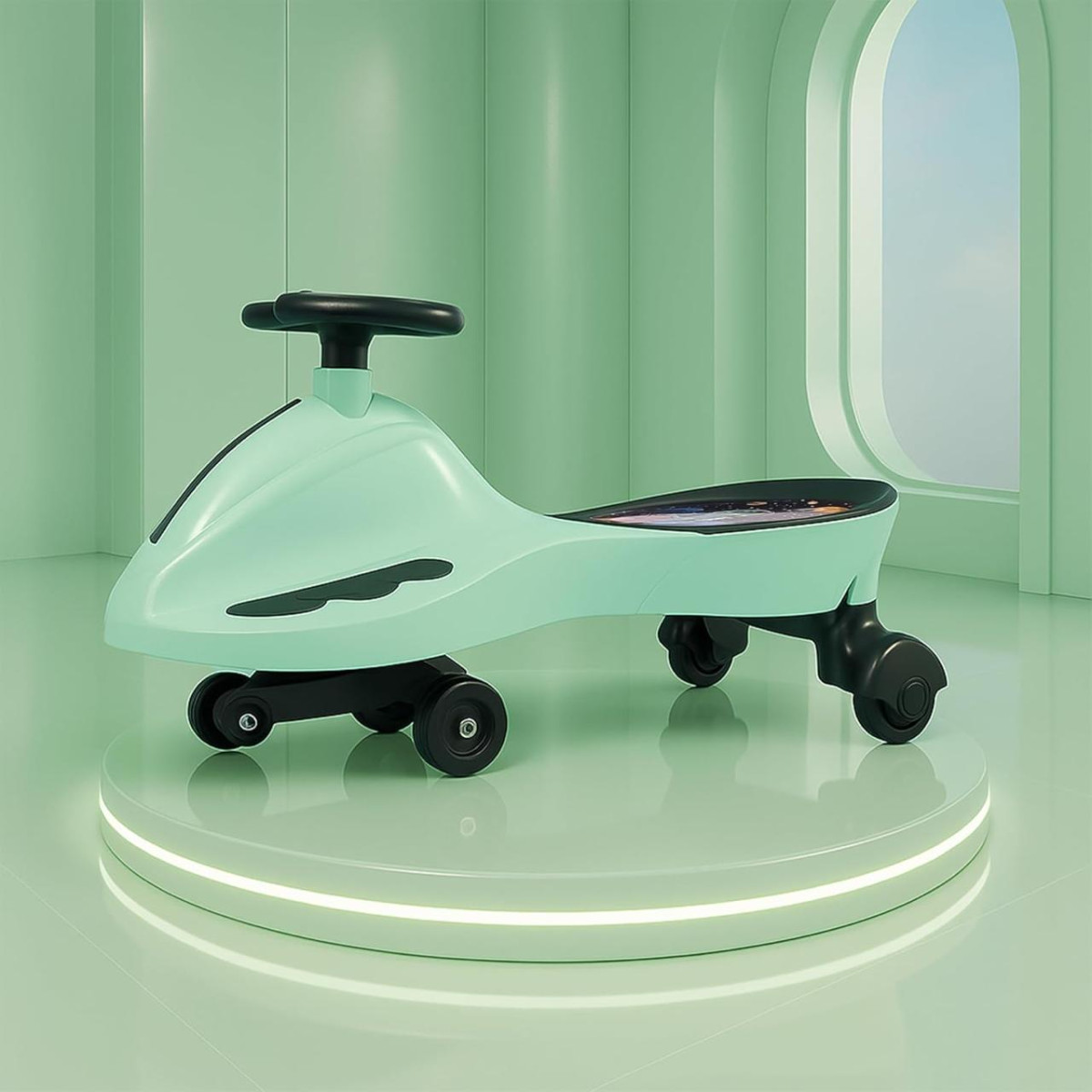 Kidsmate Drift Swing Car For Kids - Ride-on Toy With Pu Wheels Non-slip Ped