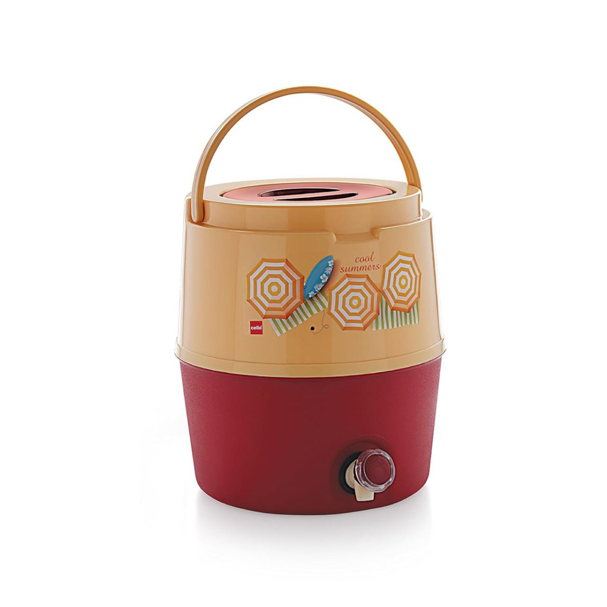 Cello Kool Star Plastic Insulated Water Jug (15 L Beige) 575