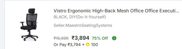 - Adjustable Arm Chair At Rs 3894