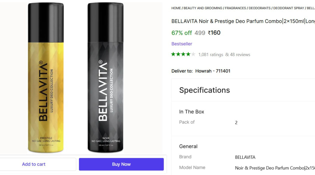 Bellavita Deo (300 Ml Pack Of 2) 160 More Deals Click Here Must Read