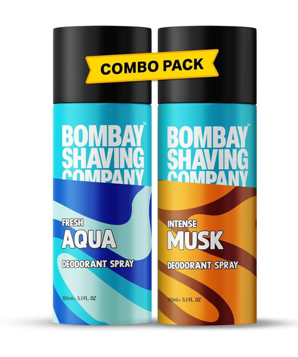 Bombay Shaving Company Deodorant Aerosol Combo - Aqua Musk - 150ml X 2 189