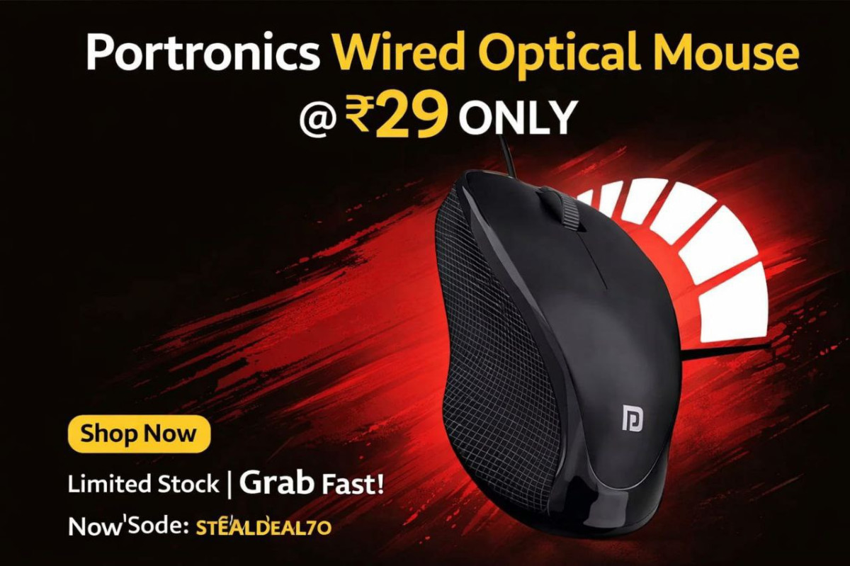 Ondc Portronics Loot Deals Shipping Use Code Stealdeal70 (flat 70 )wired Op