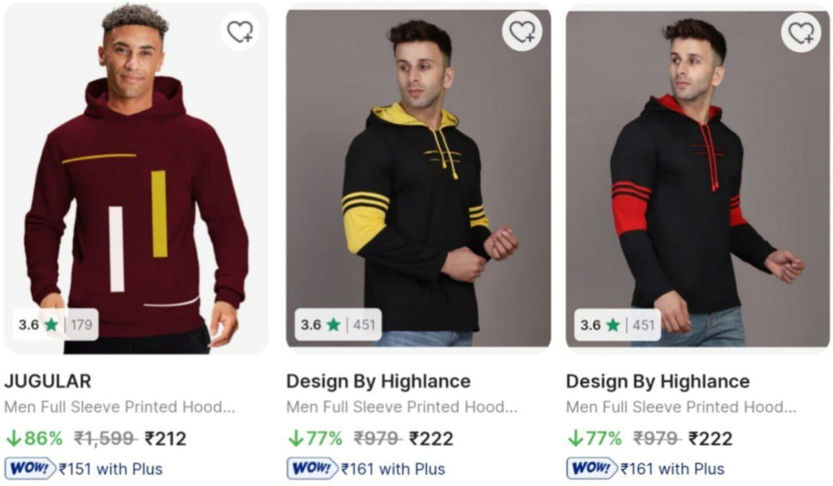 Flipkart Men Hooded Sweatshirt From 212 Click Here To Join All Deals