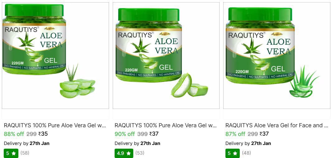 Shopsy Aloevera Gel From 35