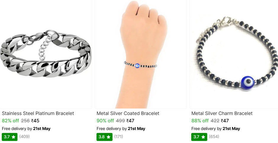 Shopsy Loot Deals Bangles Bracelets From 45link Hair Combs From 30link Earr