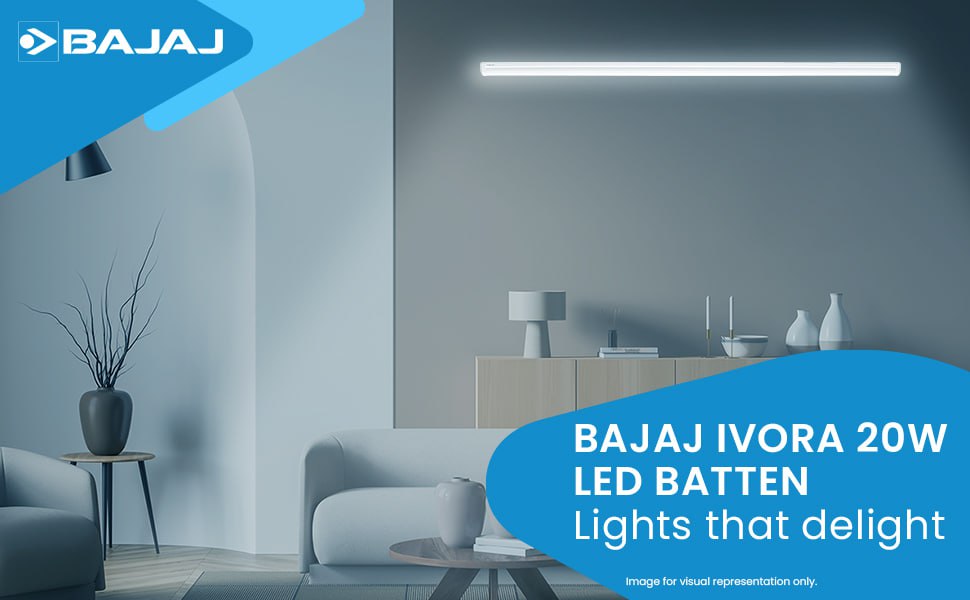 Pack Of 4 Bajaj 20w Led Batten 599