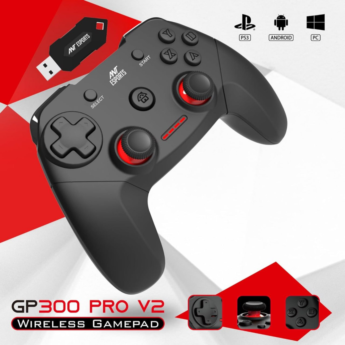 Ant Esports Gp300 Pro V2 Wireless Gaming Controller 1199