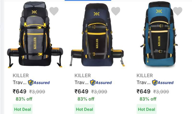 Rucksacks Starts 649 Click Here To Join All Deals