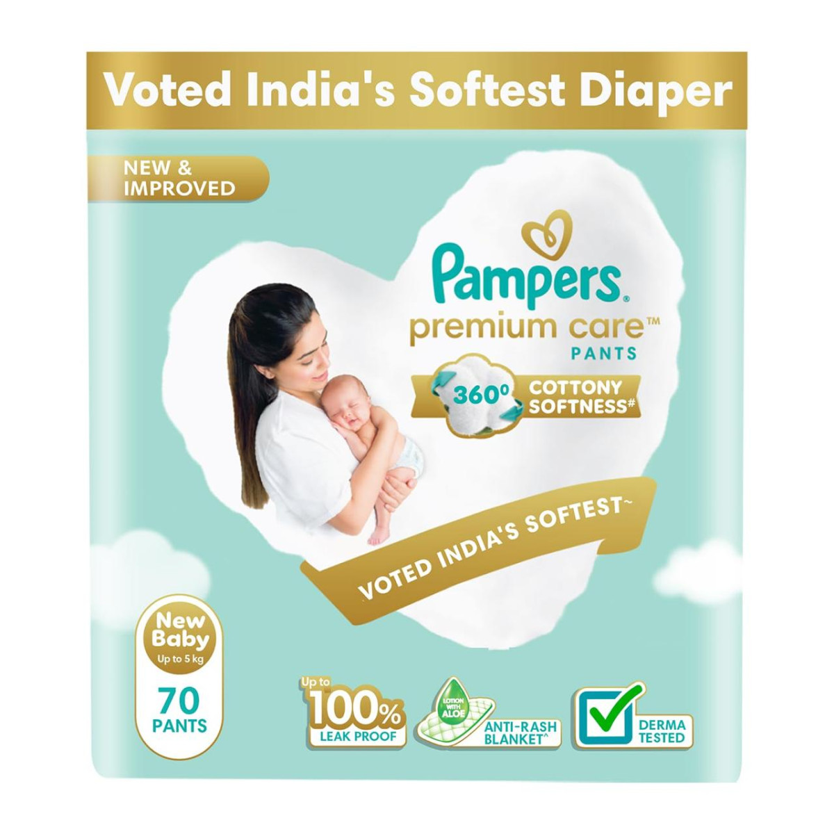 Pampers Premium Care Pant Style Baby Diapers Newborn X-small (nb Xs) 70 Cou