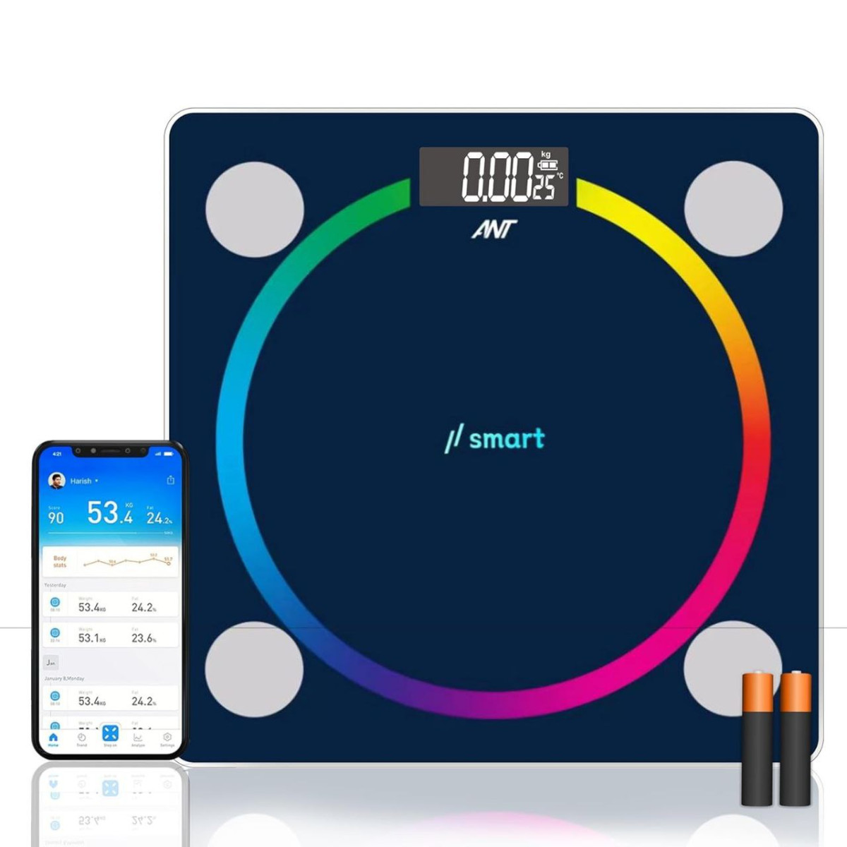 Ant Flora Supreme Smart Scale Bioelectrical Digital Body Weight Machine For