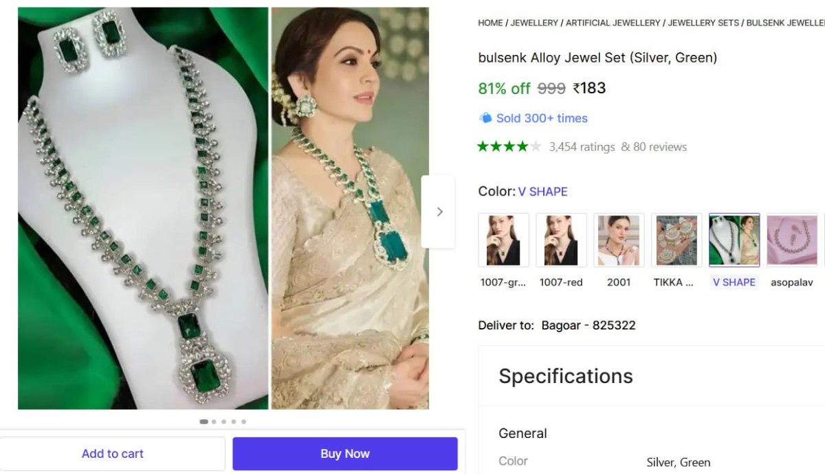 Alloy Jewel Set (silver Green) 183