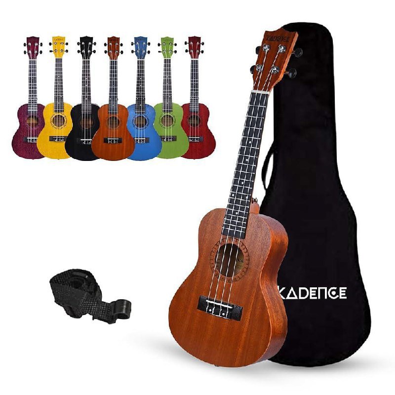 Kadence Concert Ukulele 23 Inch Cinnamon Brown Fluorocarbon Strings Matte F