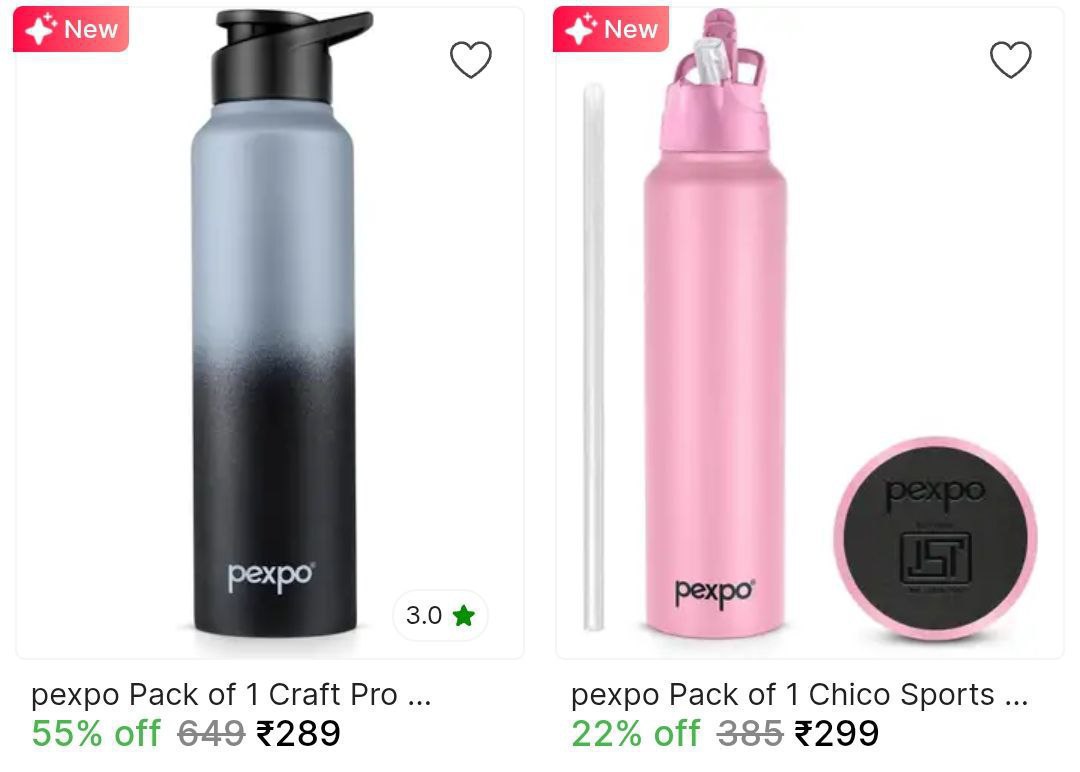 Stainless Steel Water Bottle 950 Ml Starts From 289