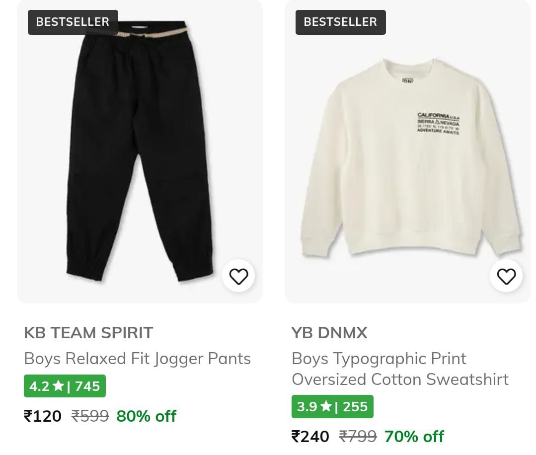 Ajio Mega Fashion Clearance Curated Links Massive Discounts Trends Min 80 D