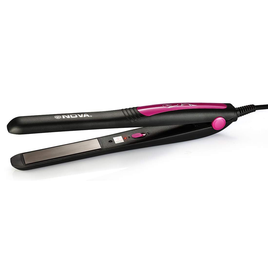 Grab 499nova Nhs - 840 Selfie Hair Straightener For Women (pink)
