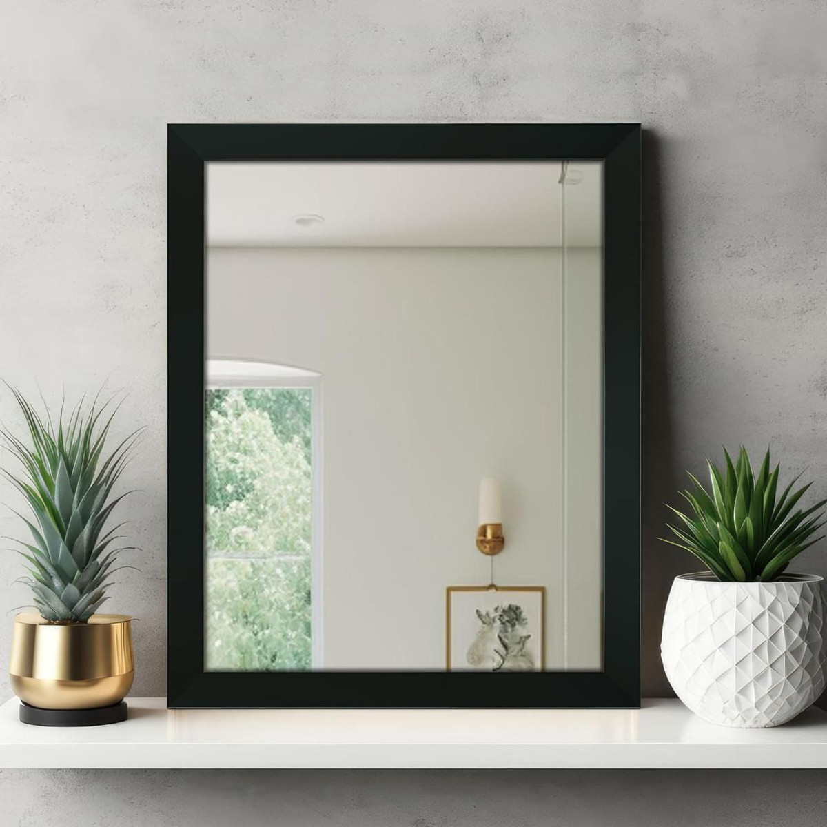Amazon Basics Wood Exquisite Rectangular Wall Mirror