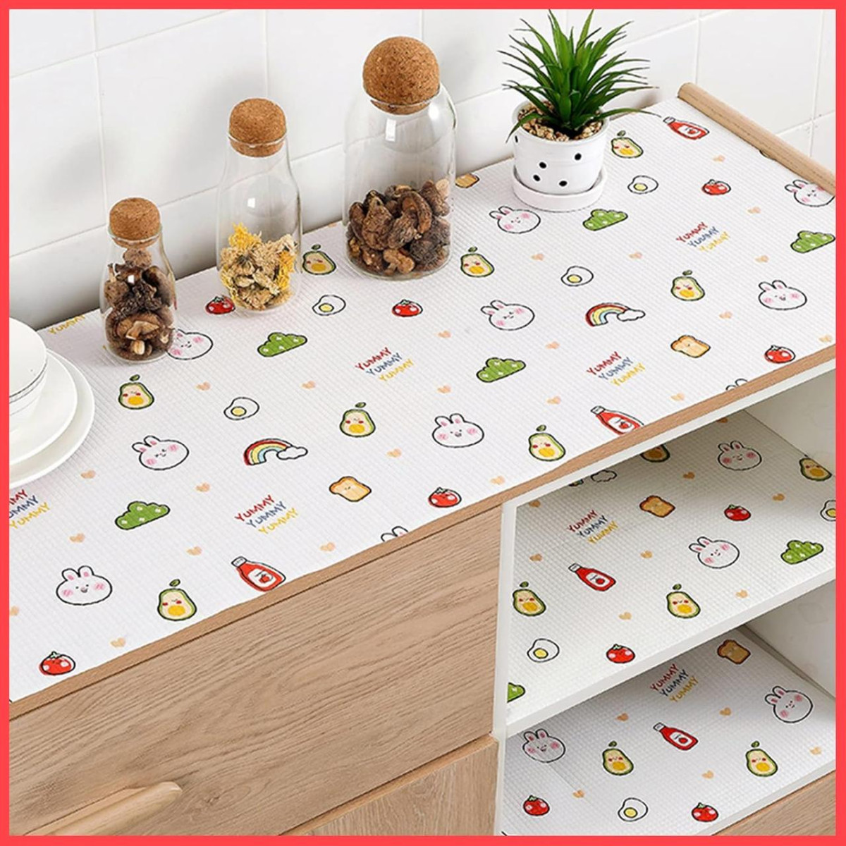 Wolpin Anti-slip Kitchen Cabinet Drawer Shelf Mat Liner Roll (45 Cm X 2 M W