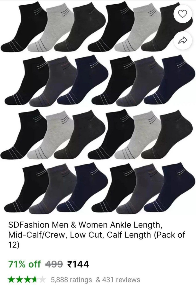 Loot 144 Pack Of 12 Socks