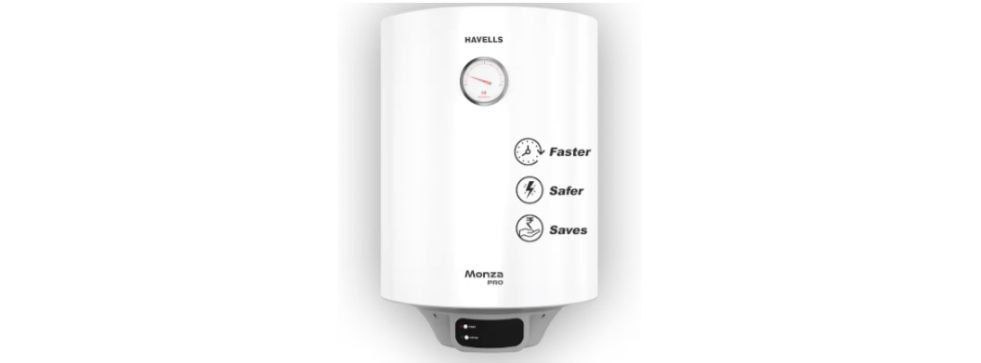 Havells Monza Pro 25l Storage Water Heater(geyser) Faster Heating Safer To 