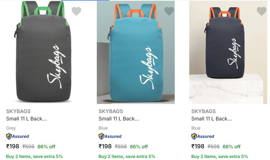 Flipkart 85 On Branded Backpacks Starting 198skybags Safari Wildcraft Gear 