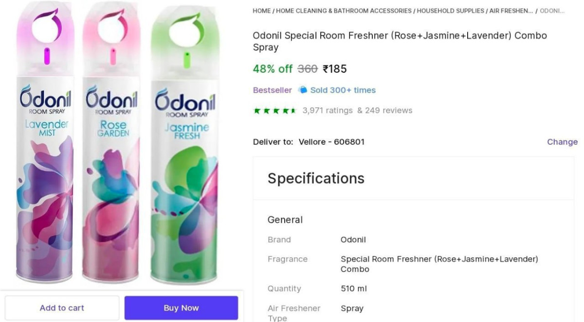 Pack Of 3 Room Freshener At 185