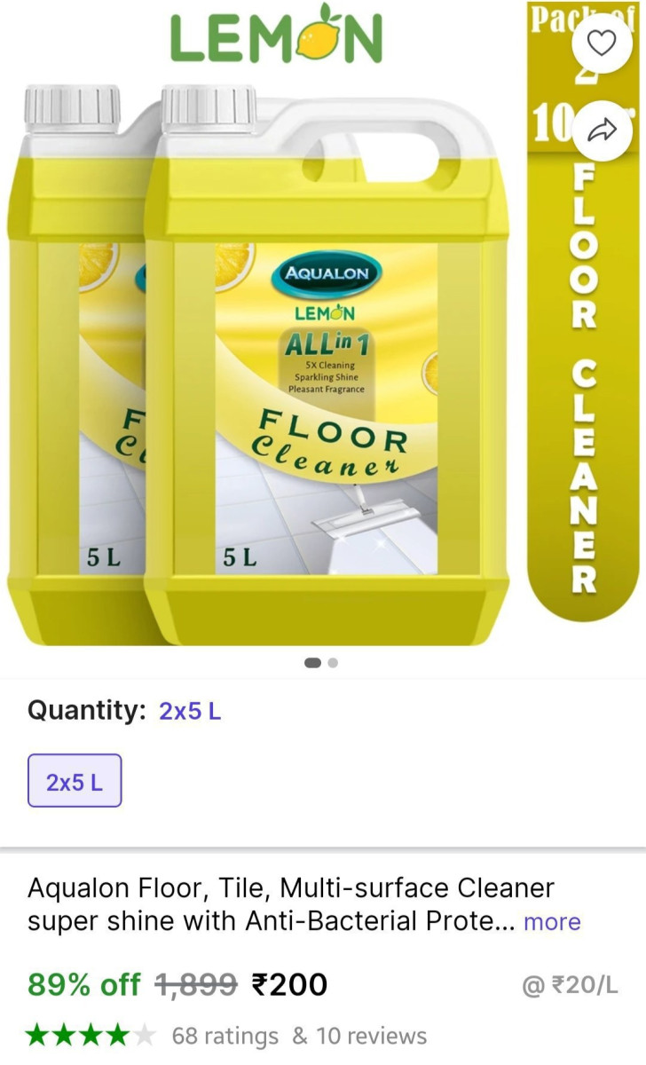 Liter Floor Cleaner 200