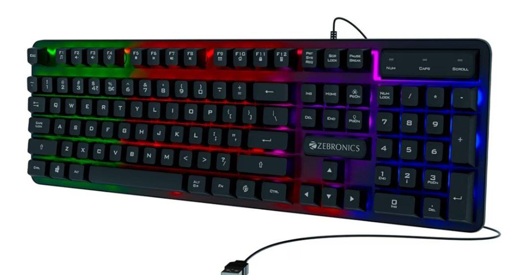 Zebronics Transatmer K1 Premium Gaming Keyboard At 449