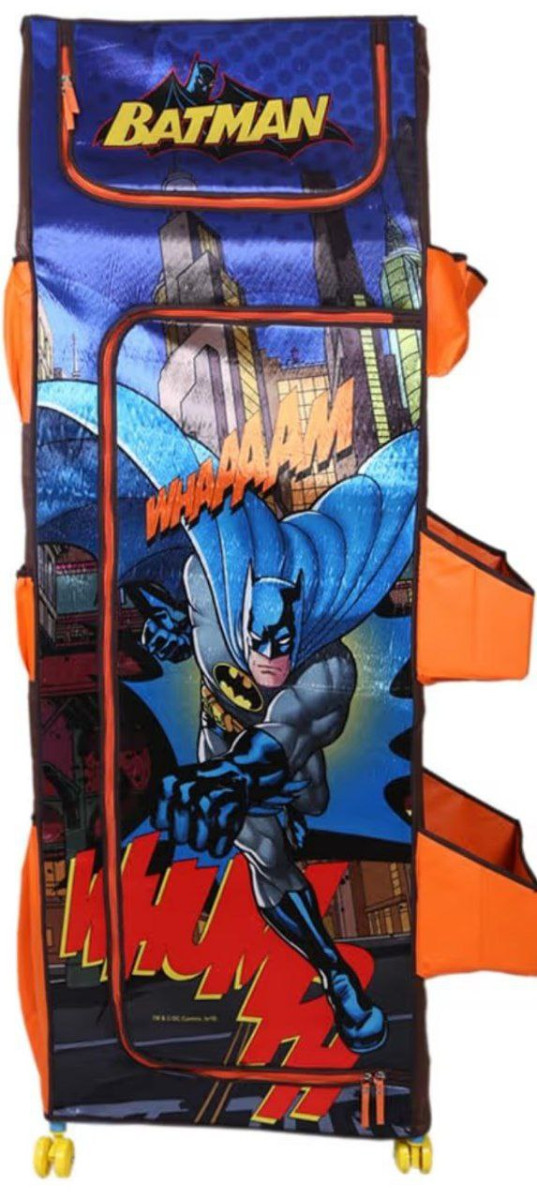 Batman 4 Shelves Kids Folding Wardrobe 409
