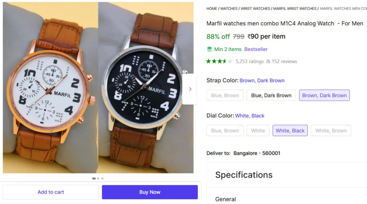 Analog Watch - For Men 90min Buy - 2 More Deals Click Here Must Read