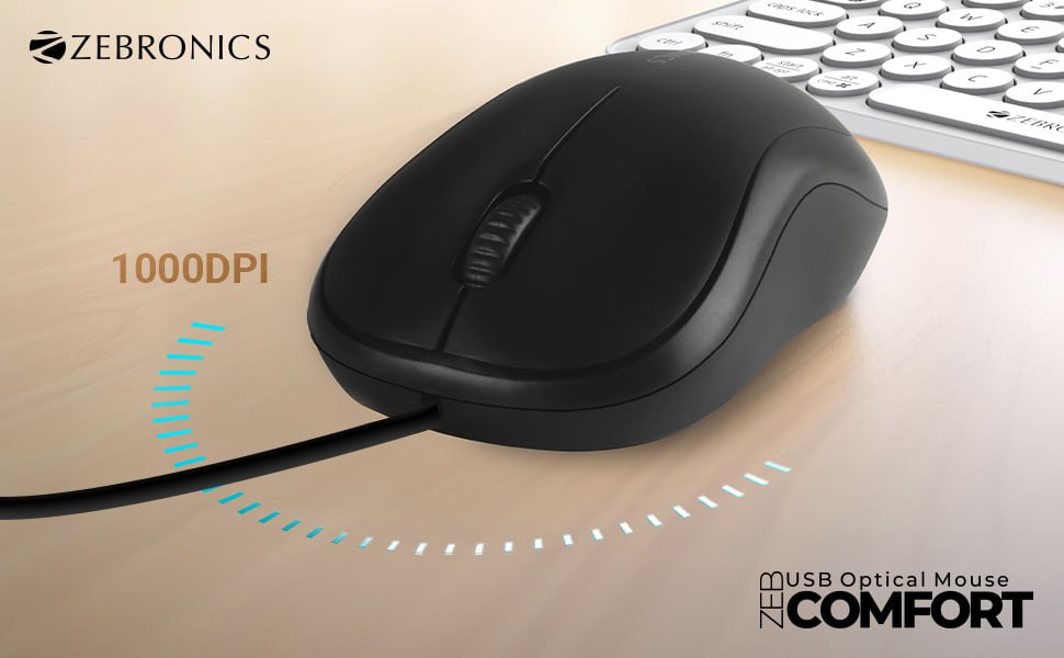 Zebronics Zeb-comfort Wired Usb Mouse 109