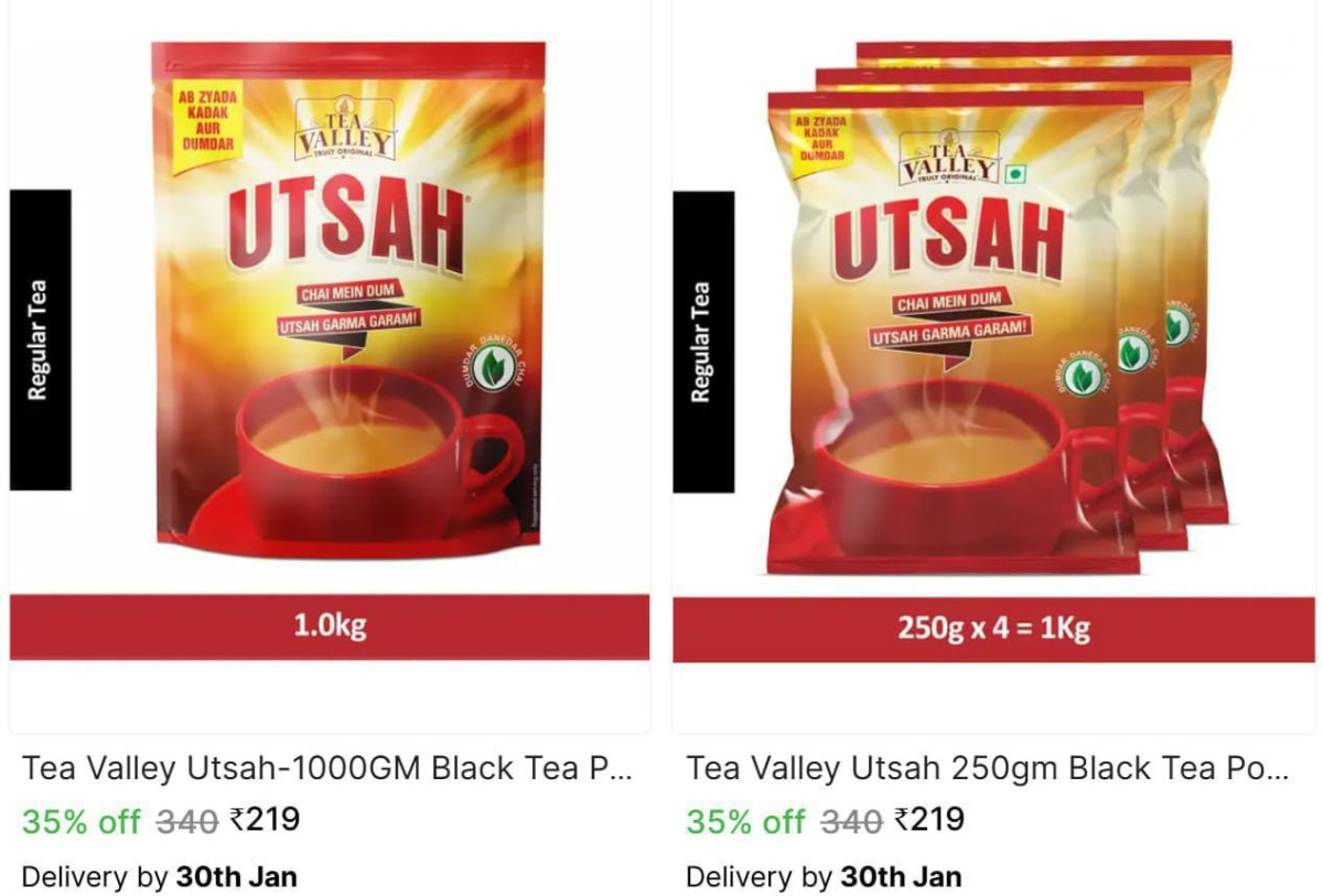 Utsah Valley Tea 1kg At 219