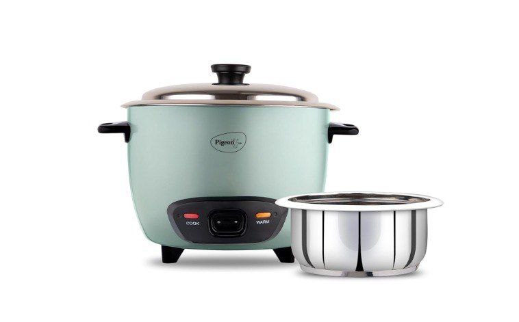 Pigeon Inox Rice Cooker With Single Pot 1 Litres 1899