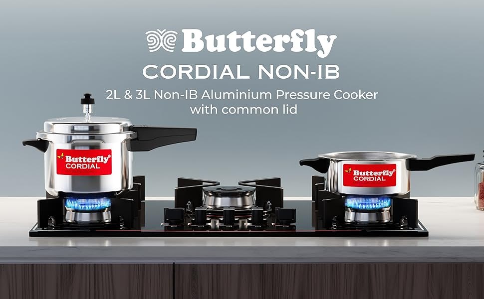 Butterfly Cordial 2 Litres And 3 Litres Pressure Cookers Combo 1030