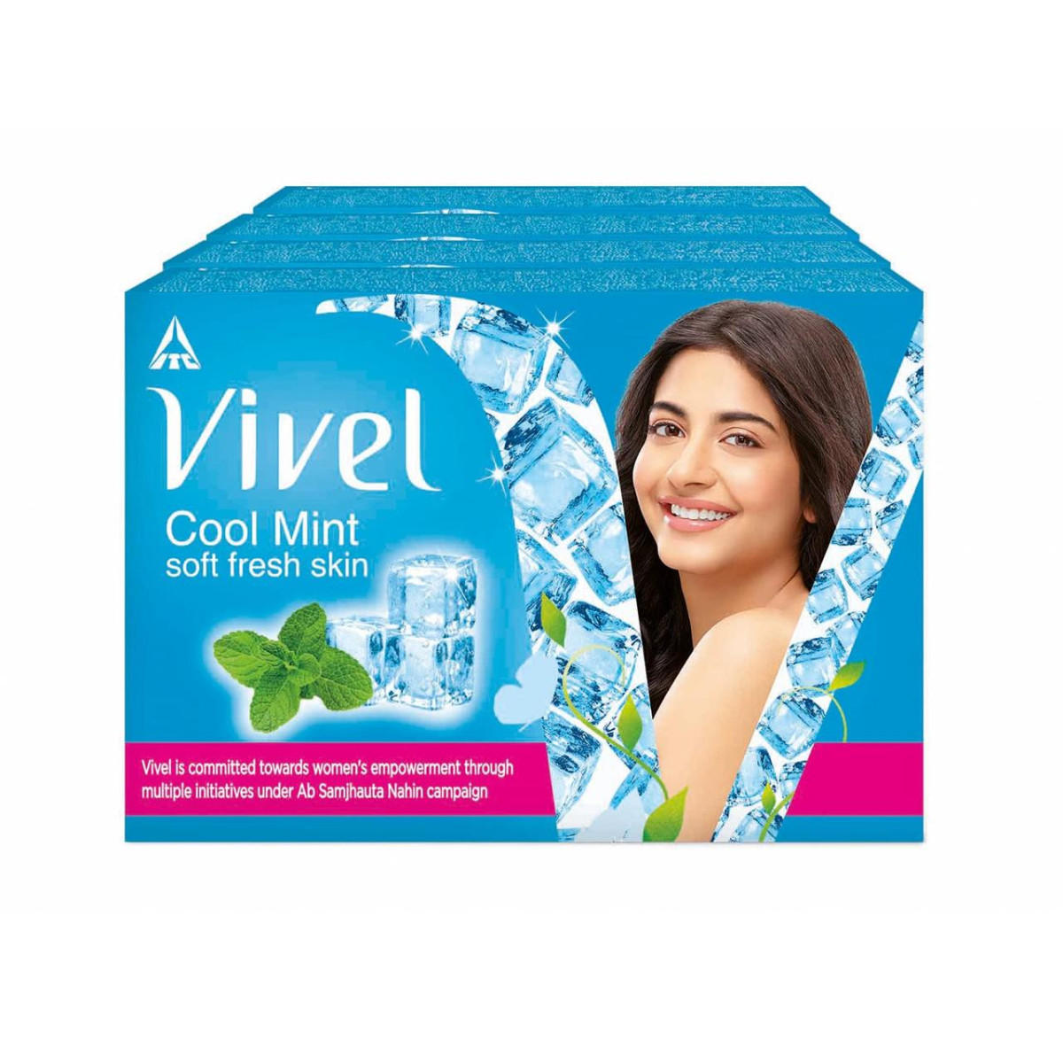 Vivel Cool Mint Soft Fresh Skin Soap 600g (150g - Pack Of 4) 150