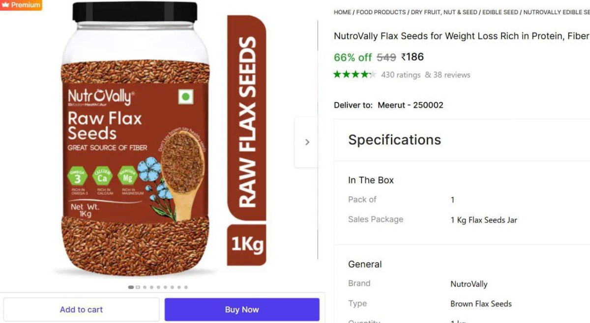 Kg Flax Seeds 186