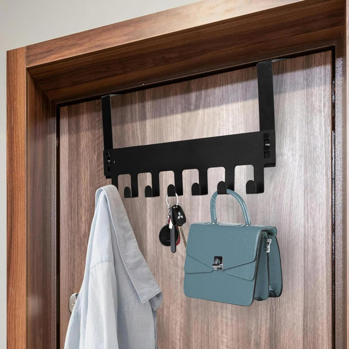 Boniry 1 Pcs Over The Door Hanger 7 Hook Design Versatile Door Hook Hanger 