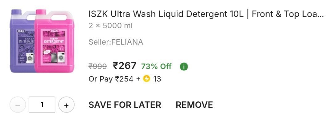 Grab Liquid Detergent (5000ml 2) At 267