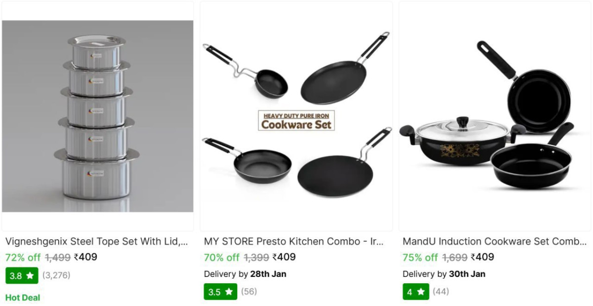 Cookware Sets Flat 409