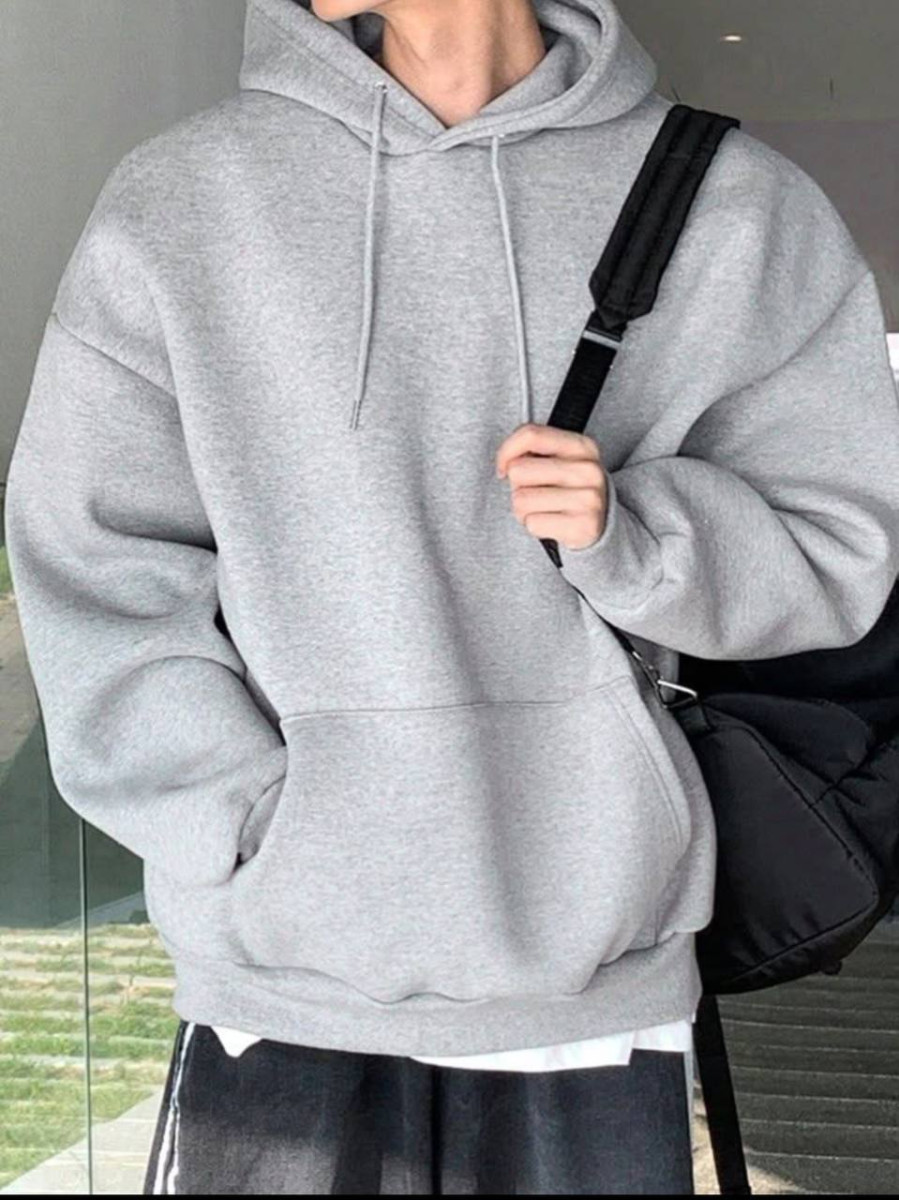 Mens Premium Quality Grey Hoodie Now At The Lowest Link
