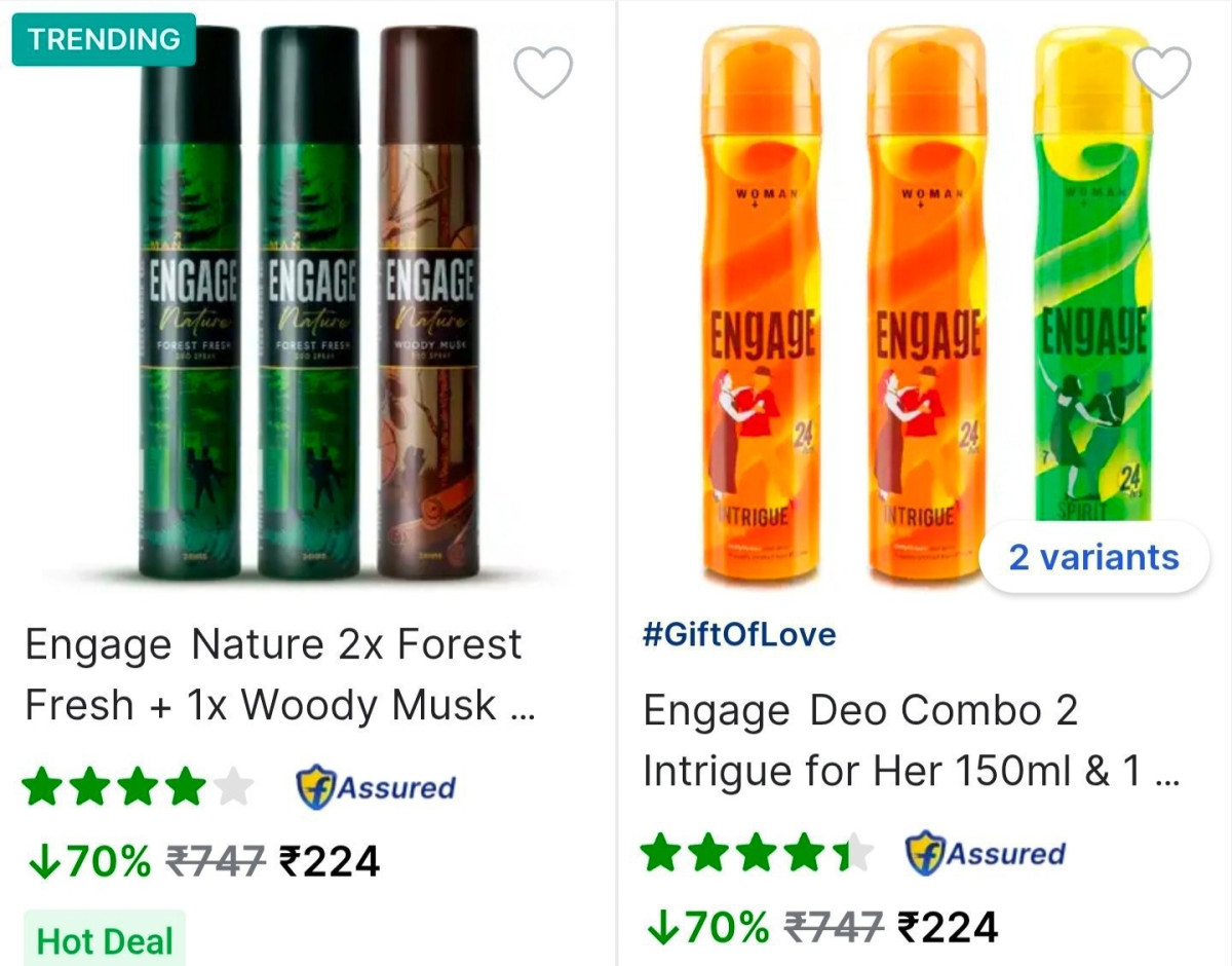 Engage Deodorant Combo From 224 More Deals Click Here Must Read